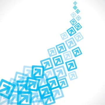 Blue arrow move up background Stock Illustration