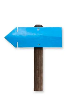 Blue Arrow Sign Stock Photos