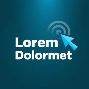 Blue arrow target logo template icon business イラスト素材