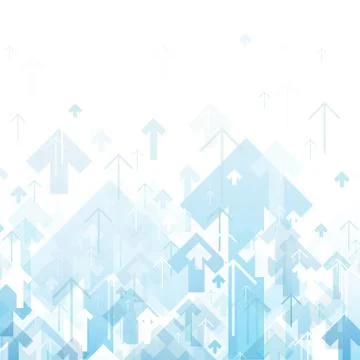 Blue Arrows Up Abstract background Stock-Illustration