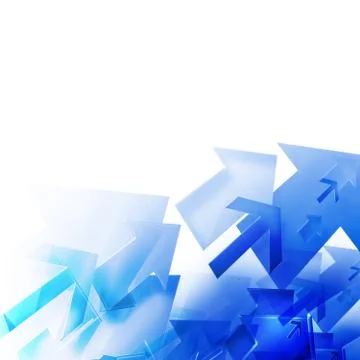 Blue arrows Stock Illustration