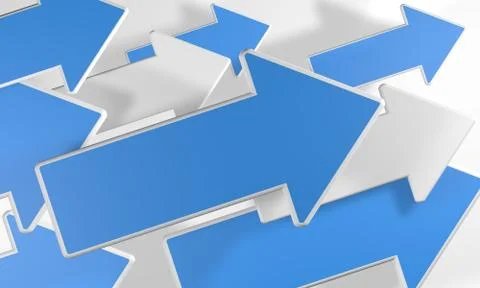 Blue arrows Stock Illustration