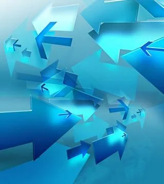 Blue arrows Stock Illustration