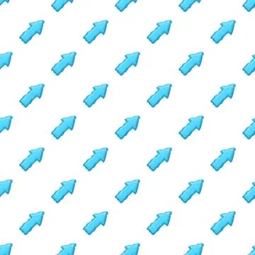 Blue arrows pointing up seamless pattern Stock Illustration