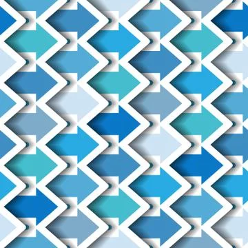 Blue Arrows Seamless background Stock Illustration