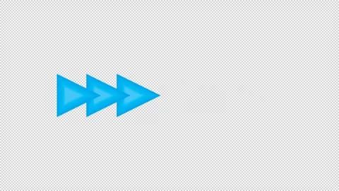 Blue arrows showing the direction to the right. Stock Footage 276413204