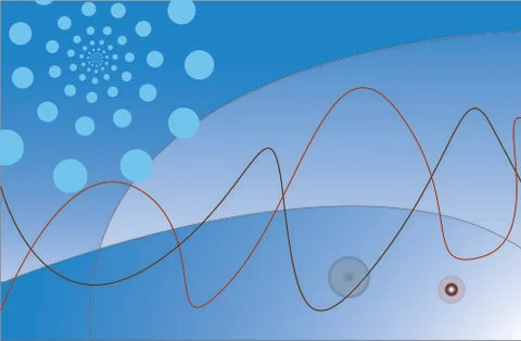 Blue art Background Stock Illustration