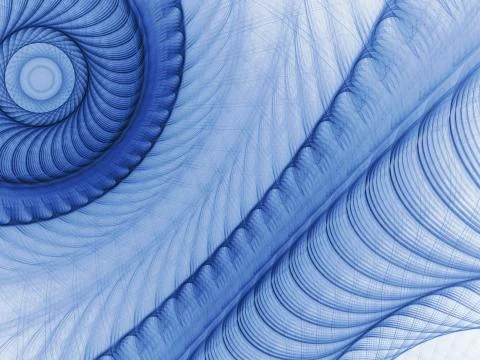 Blue art fractal pattern Stock Illustration