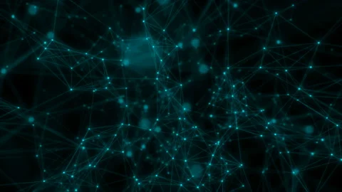 Blue articulated structure on a black background. Stock Footage 108131607