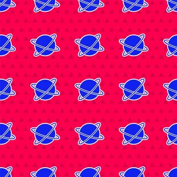 Blue Artificial satellites orbiting the planet Earth in outer space icon Stock Illustration