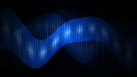 Blue Audio Equalizer Spectrum Wave SciFi Data Tech Motion Loop Video Video stock 344655736