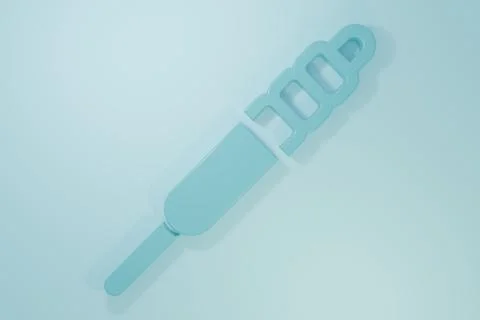 Blue Audio jack icon isolated on blue background. Audio cable for connectio.. Stock Illustration