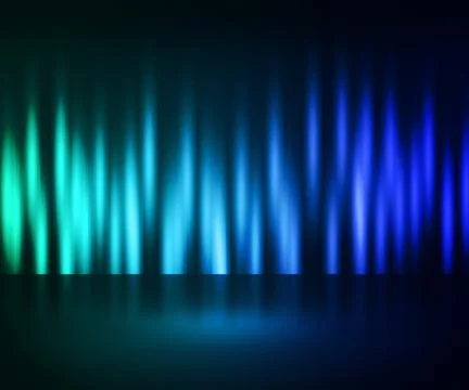 Blue aurora backdrop Stock Illustration