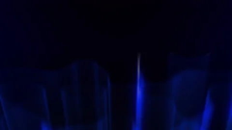 Blue Aurora Inverted Direction Stock Footage 172517745