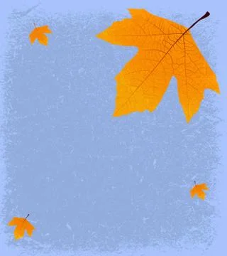 Blue autumn background Stock Illustration