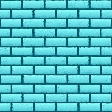 Blue azure brick texture background Stock Illustration