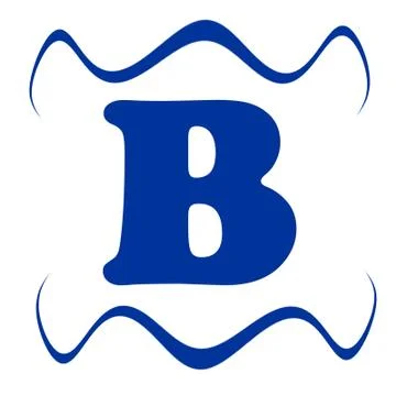 Blue B Stock Illustration