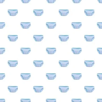 Blue baby diaper pattern illustrating newborn care Stockillustratie