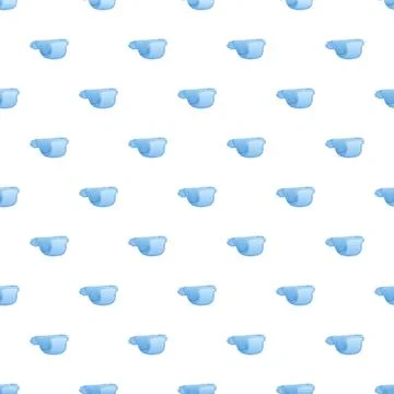 Blue baby diaper repeating pattern for newborns Stockillustratie