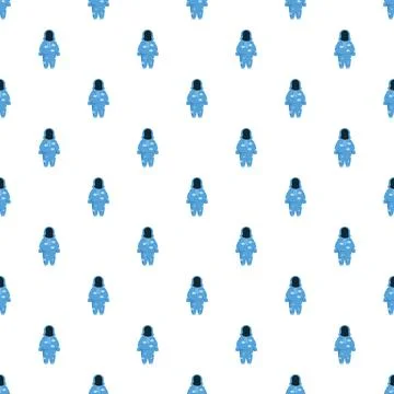 Blue baby romper apparel pattern creating a sweet background Stock Illustration