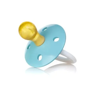 Blue baby's pacifier Stock Photos