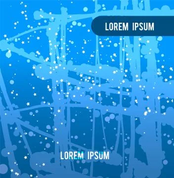 Blue backdrop splash paint texture Stock Illustration