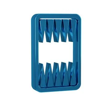 Blue Backgammon board icon isolated on transparent background. 스톡 일러스트