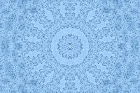 Blue background with abstract foam pattern Stock Illustration