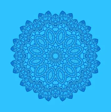 Blue background with abstract shape Shape with abstract pattern on blue ba... 스톡 사진