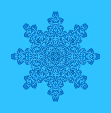 Blue background with abstract shape Shape with abstract pattern on blue ba... Stock Photos