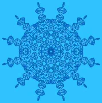 Blue background with abstract shape Shape with abstract pattern on blue ba... Stock Photos