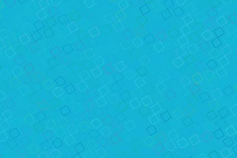 Blue background with abstract squares and geometric shapes Stock Illustration