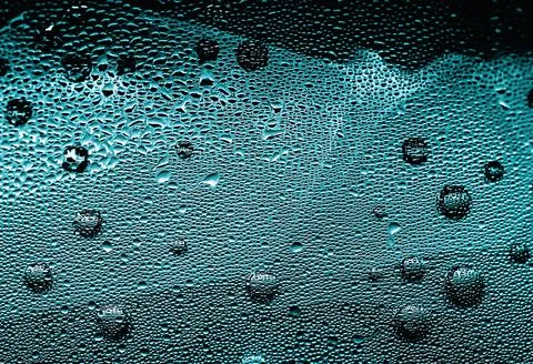 Blue background with air bubbles Stock Photos