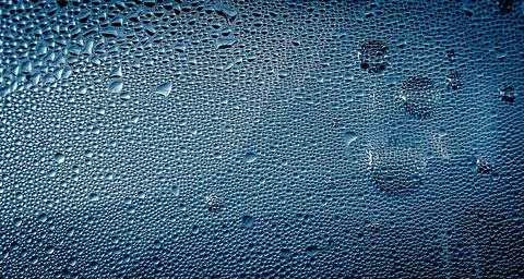 Blue background with air bubbles Stock Photos
