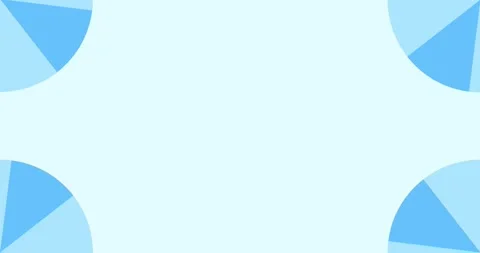 Blue background animation and blue decorations in every corner. 库存影片 343261792