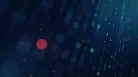 Blue background with animation falling glittering particles as festive rain. 4K Stock Footage 118520945