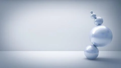 Blue background with balls Stock Illustration