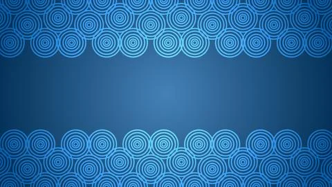 A blue background with a blue and white pattern of circles Stock Illustration
