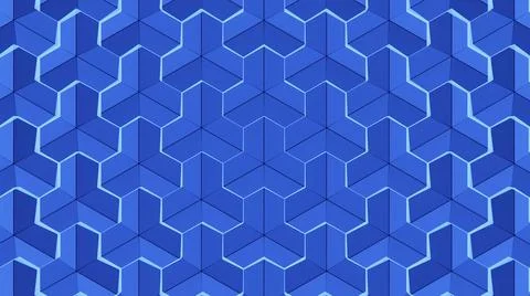 Blue background with blue lines pattern Stock Illustration