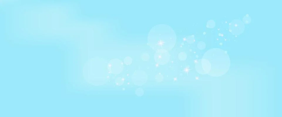 Blue background with bokeh elements and sparks for banners, posters, posters, イラスト素材