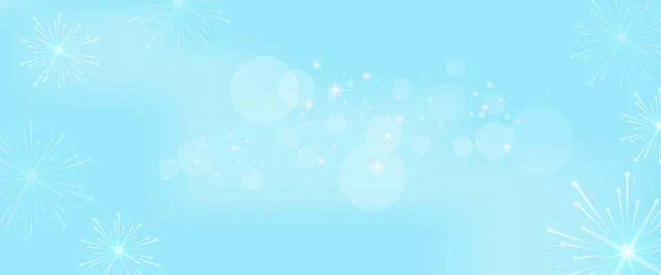 Blue background with bokeh elements and sparks for banners, posters, posters, Stock Illustration