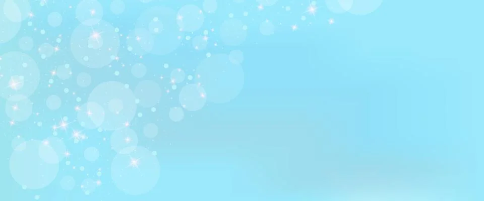 Blue background with bokeh elements and sparks for banners, posters, posters, Stock Illustration