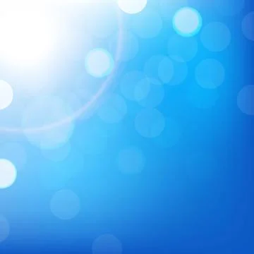 Blue background with bokeh Stock Illustration