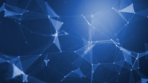Blue background bokeh particles abstract Stock Footage 204011415