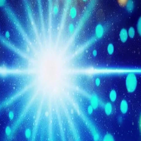 Blue Background Bokeh Particles Glow Video 4K Abstract Motion Seamless Loop Stock Footage 283823805