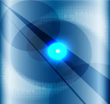 Blue background with a burst light Illustrazione stock