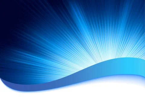 Blue background with burst rays. EPS 8 Illustrazione stock