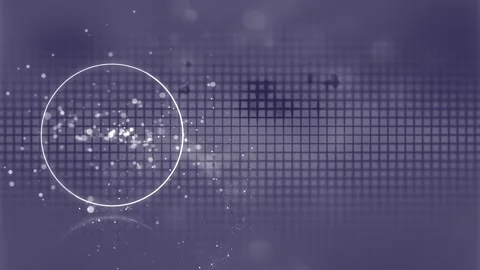 Blue background with circle, cubes and dots. Stock Footage 151944143