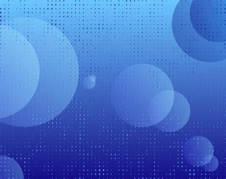 Blue background with circles and dots abstract gradient color design, Stock Illustration
