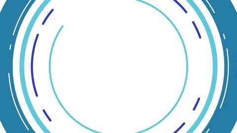 Blue background with circles and lines Stock Footage 231546614